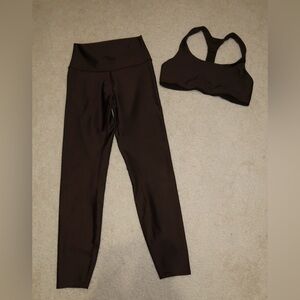 Alo yoga brown set s/m